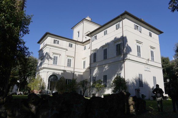 The Casino dell���Aurora, also known as Villa Ludovisi, in Rome, Tuesday, Nov. 30, 2021. The villa in the heart of Rome that features the only known ceiling painted by Caravaggio is being put up for a ...