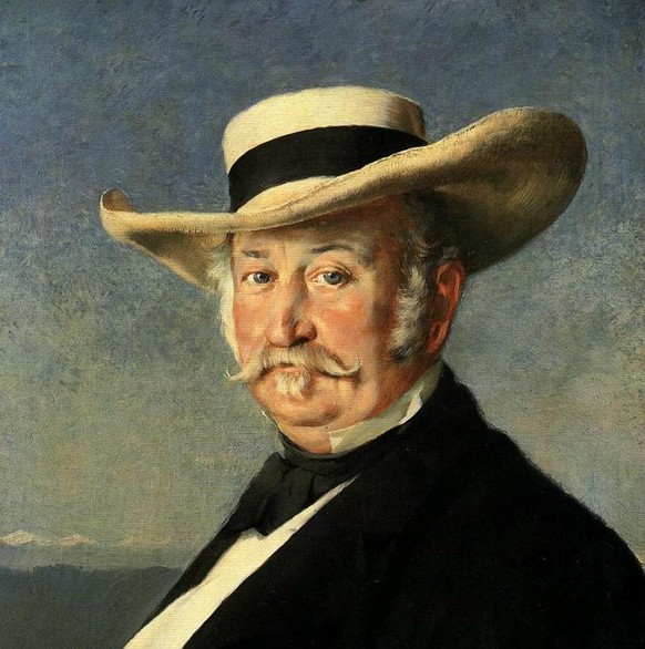 Sutter, gemalt von Frank Buchser&nbsp;(1866).