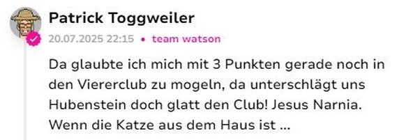 Kommentar von Toggi