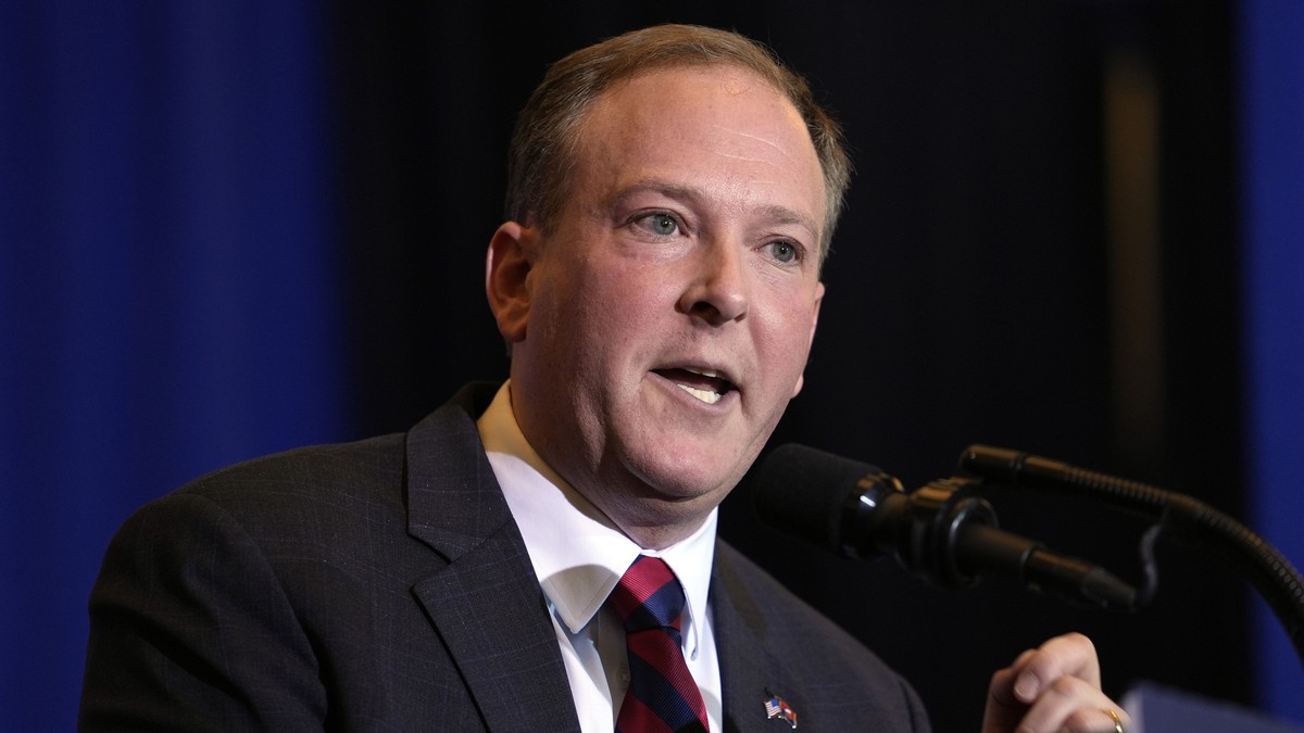FILE - Former Rep. Lee Zeldin, R-N.Y., speaks at a rally in Concord, N.H., Jan. 19, 2024. (AP Photo/Matt Rourke, File)
