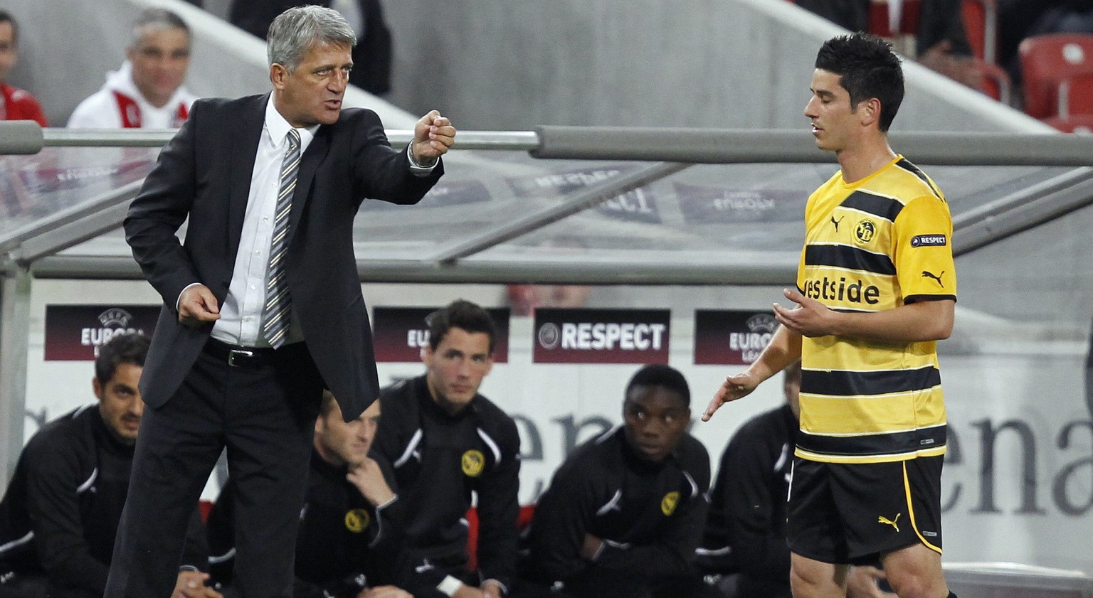 ZUR MELDUNG, DASS VLADIMIR PETKOVIC NEUER SCHWEIZER NATIONALTRAINER WIRD, STELLEN WIR IHNEN AM MONTAG, 23. DEZEMBER 2013, FOLGENDES ARCHIVBILD ZUR VERFUEGUNG - Bern&#039;s head coach Vladimir Petkovic ...