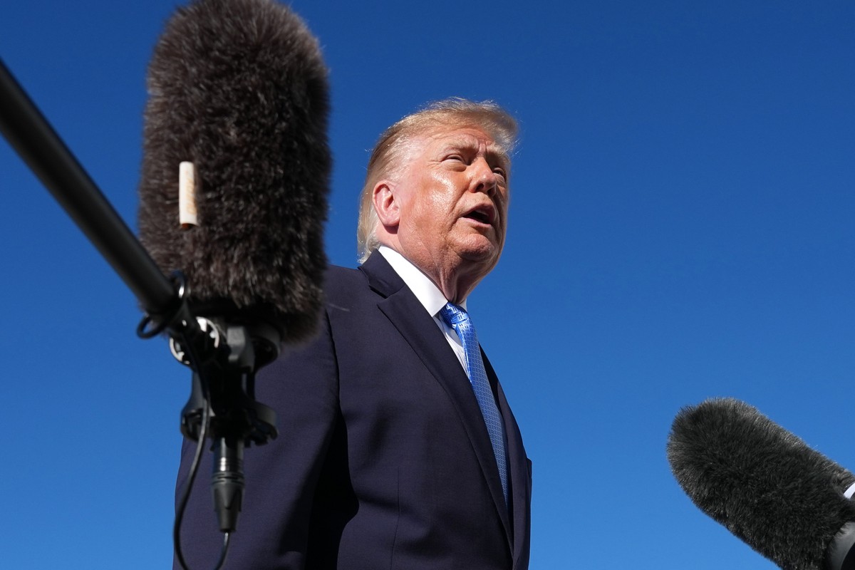 President Donald Trump talks to reporters before boarding Air Force One, at Joint Base Andrews, Md., Monday, Oct. 26, 2026, en route to a campaign rally in Mississippi. (AP Photo/Jacquelyn Martin)
Don ...