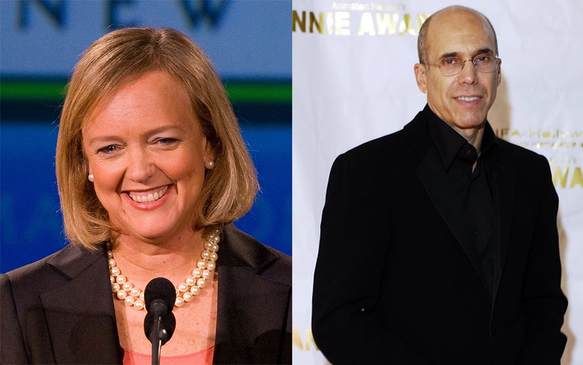 Meg Whitman (2009) und Jeffrey Katzenberg (2006).