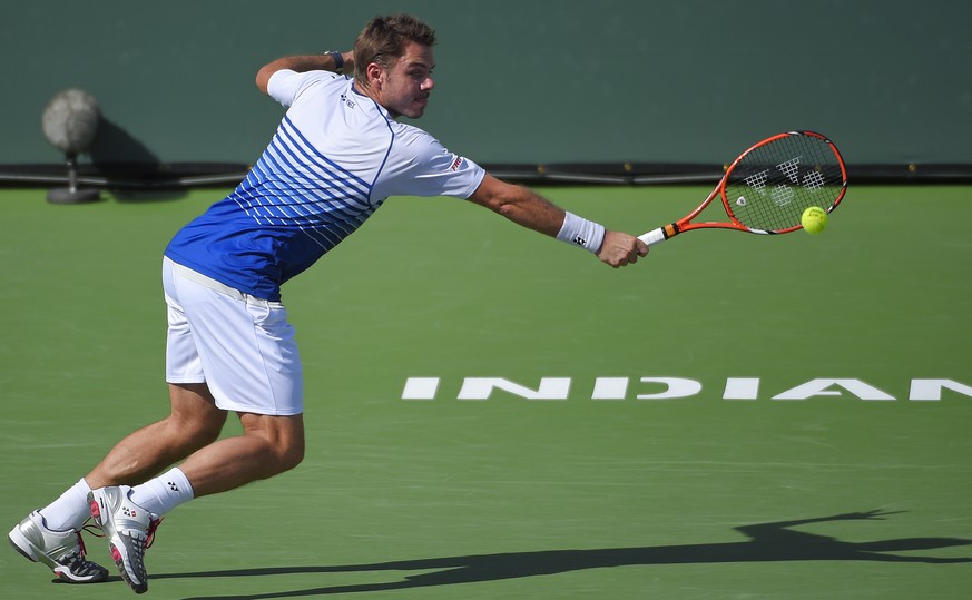 Zum ersten Mal ist für Stan Wawrinka das Turnier von Indian Wells schon nach dem ersten Einsatz zu Ende.