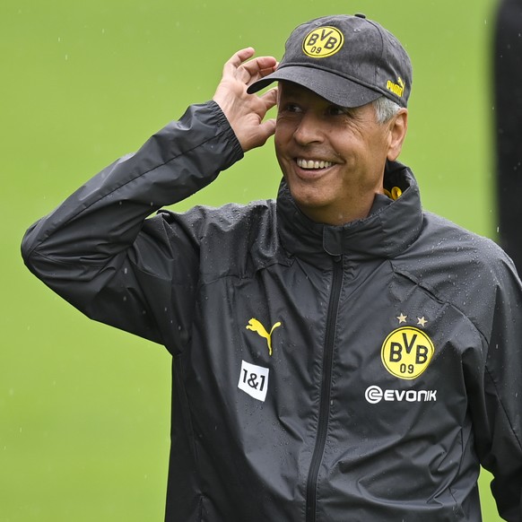 Cheftrainer Lucien Favre im Trainingslager des deutschen Fussball Bundesligisten BVB Borussia Dortmund, aufgenommen am Freitag, 14. August 2020, in Bad Ragaz. (KEYSTONE/Gian Ehrenzeller)