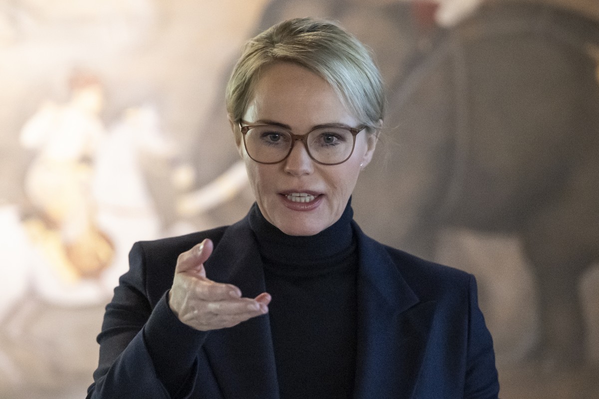 Natalie Rickli, Regierungsraetin und Vorsteherin der Gesundheitsdirektion des Kantons Zuerich, spricht an einem Medienanlass der Gesundheitsdirektion zum Thema "Gesunde Tiere, gesunde Menschen&qu ...