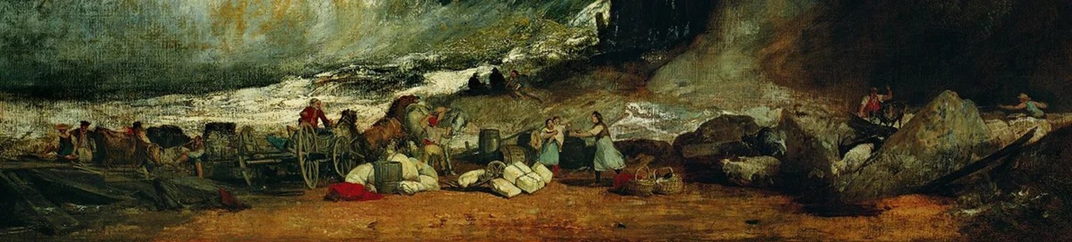 Turner stellt das Kräfteverhältnis zwischen Natur und Mensch dringlich dar.
https://de.m.wikipedia.org/wiki/Datei:Joseph_Mallord_William_Turner_-_Fall_of_the_Rhine_at_Schaffhausen_-_13.2723_-_Museum_o ...