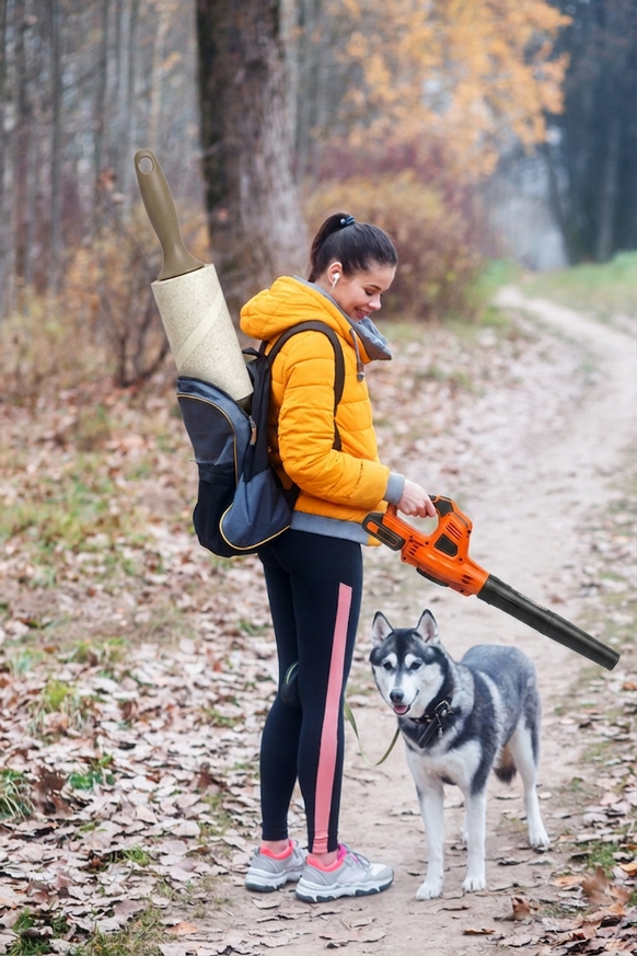 Satire: Hundehalter müssen neu Fusselrolle und Laubbläser mit sich führen