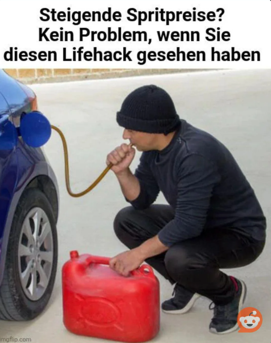 Lustige Memes zu Spritpreisen