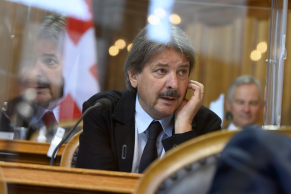 Paul Rechsteiner, SP-SG, spricht waehrend der Herbstsession der Eidgenoessischen Raete, am Donnerstag, 30. September 2021 im Staenderat in Bern. (KEYSTONE/Anthony Anex)