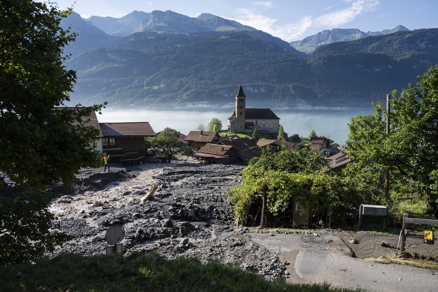 So sieht es in Brienz am Morgen danach aus