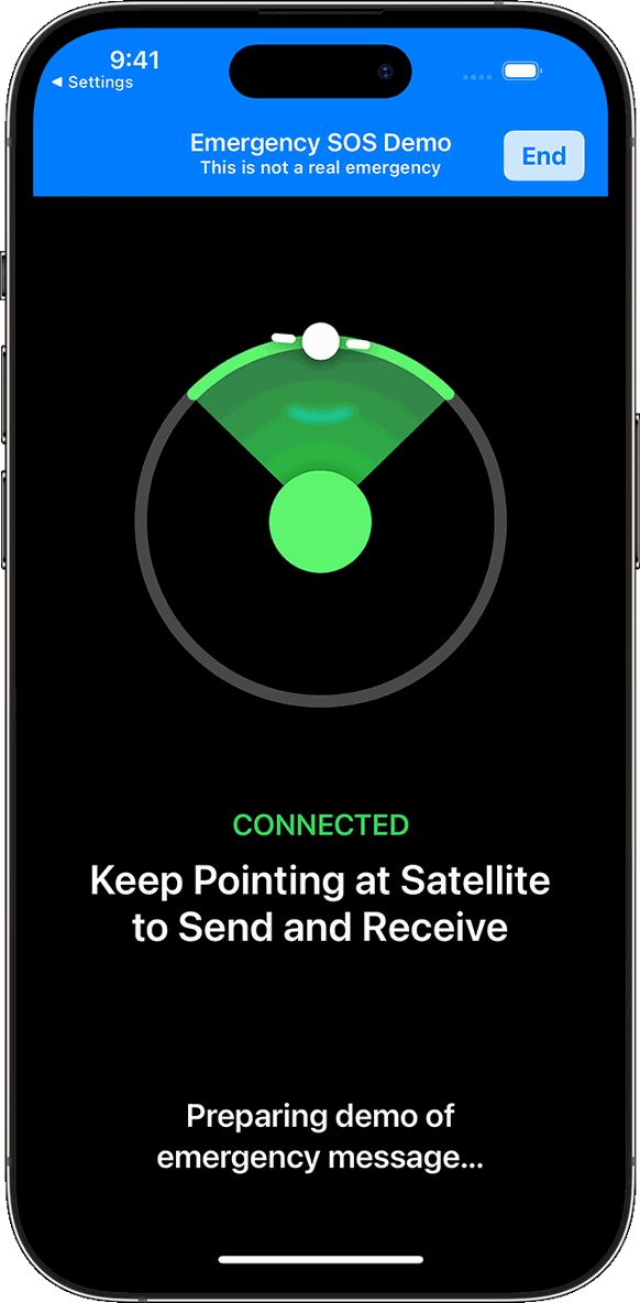 The demo mode also allows you to try out iPhone alignment.