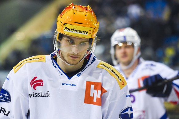 Zuerichs Pius Suter beim Eishockey-Qualifikationsspiel der National League zwischen dem HC Davos und den ZSC Lions, am Dienstag, 7. Januar 2020, im Eisstadion in Davos. (PPR/Gian Ehrenzeller)