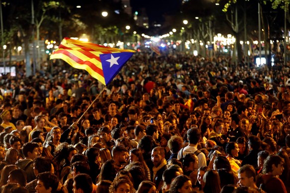 Zehntausende protestierten in Barcelona.