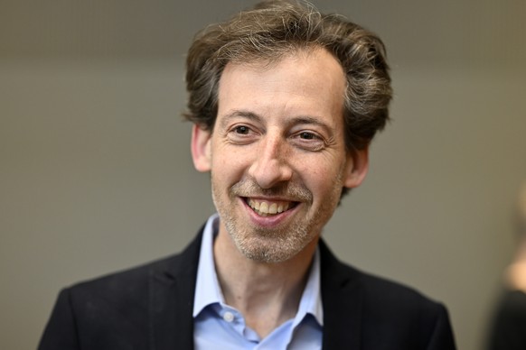Stadtratskandidat Nicolas Gallade (SP) an den Stadtratswahlen in Winterthur am Sonntag, 8. Maerz 2026. (KEYSTONE/Walter Bieri )
