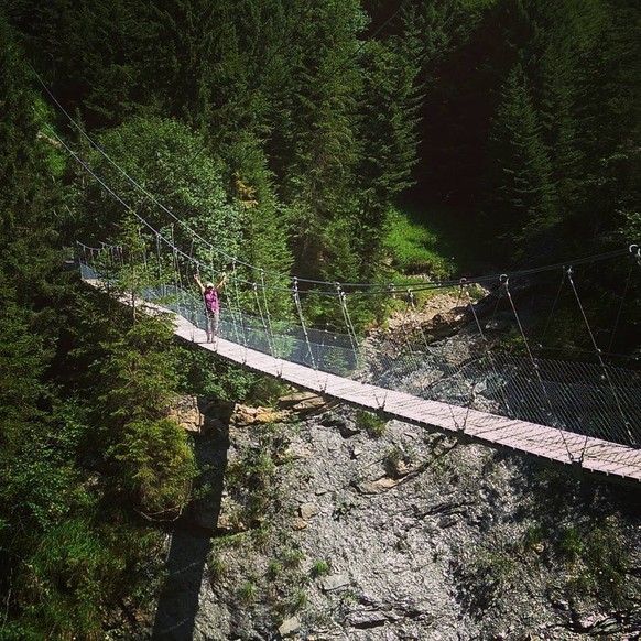 Chleibachbrücke Prättigau Rauszeit Hängebrücken