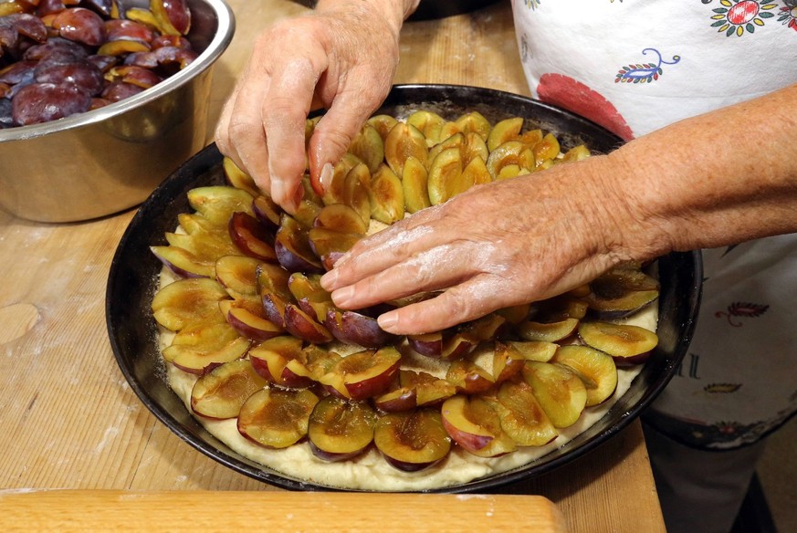 Zwetschgenwähe – selbst gemacht.