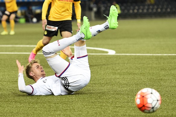 23.09.2015; Bern; Fussball Super League - BSC Young Boys - FC Basel;
Daniel Hoegh (Basel)
(Urs Lindt/freshfocus)