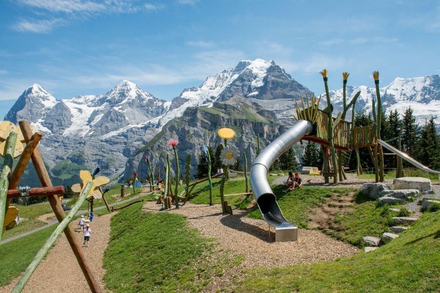 Rauszeit Spielplätze mit Aussicht Allmendhubel Schildhorn Flower Park