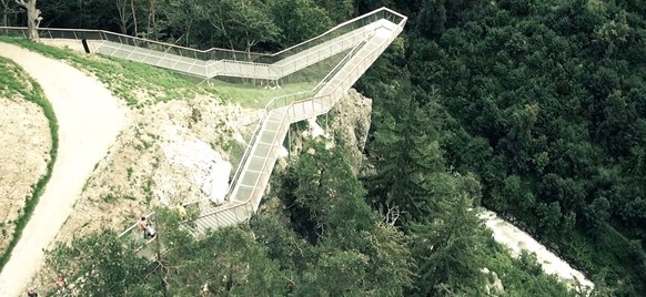 Die Aussichtsplattform am Bergisel.
