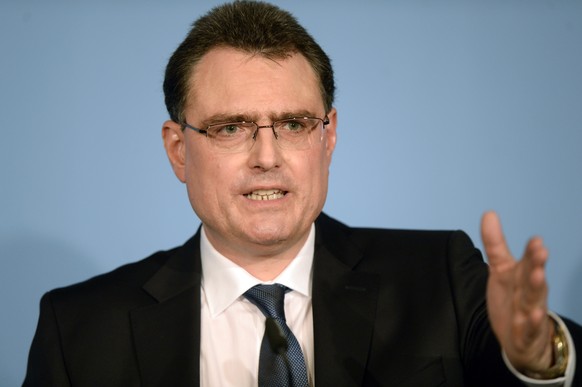 Thomas Jordan, Praesident der Schweizerischen Nationalbank, an einer Medienkonferenz in Zuerich, am Donnerstag, 19. Maerz 2015. Die Schweizerische Nationalbank (SNB) haelt an ihrer bisheriger Geldpoli ...