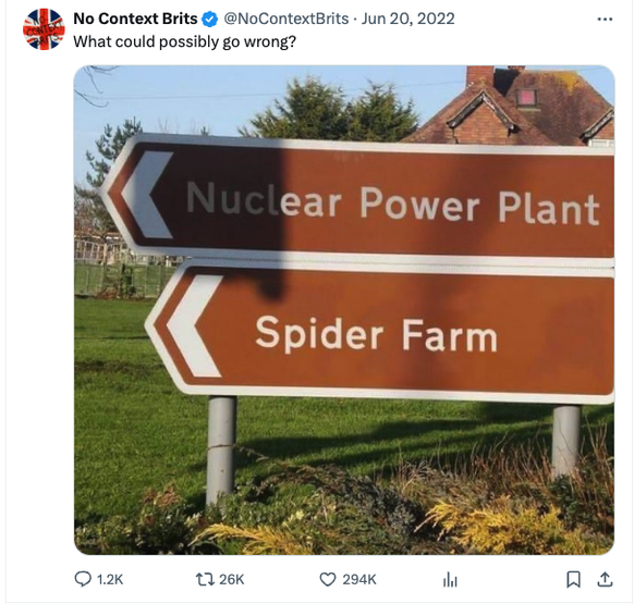 Great British Memes - funny because it's true
https://x.com/NoContextBrits