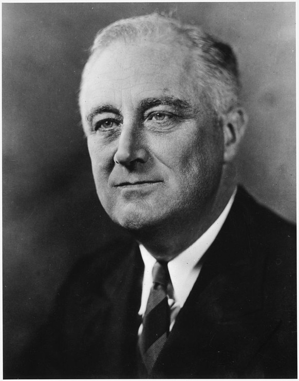 32. Franklin D. Roosevelt, 1933 - 1945, Demokratische Partei. (bild: wikipedia)