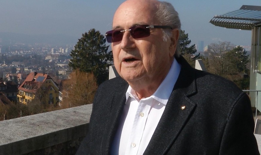 This image taken from Associated Press television shows Sepp Blatter speaking to the Associated Press in Zurich, Switzerland, Saturday, Feb. 27, 2016. Blatter feels relief at no longer being FIFA pres ...