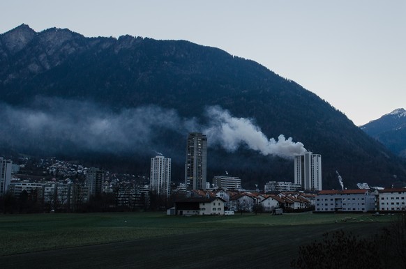 Der Brand war in der ganzen Stadt gut sichtbar.