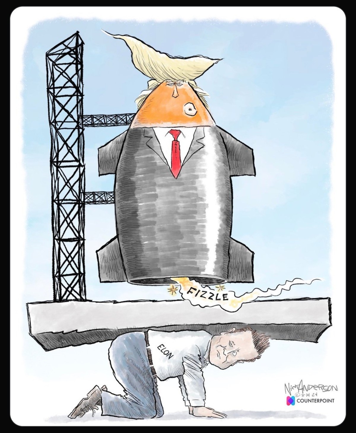 Trump-Karikatur