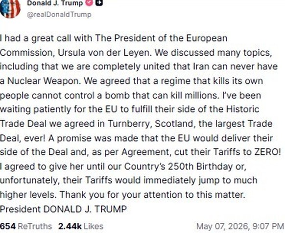 Trumps Post.