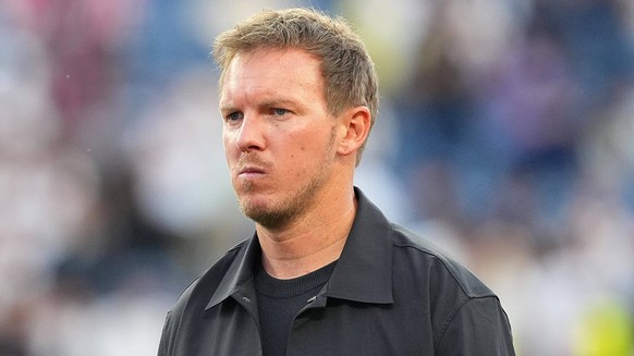 IPA86224807 - Julian Nagelsmann, head coach of Germany, looked disappointed during the Round of 32 match between Germany and Paraguay at the FIFA World Cup, WM, Weltmeisterschaft, Fussball in Boston,  ...