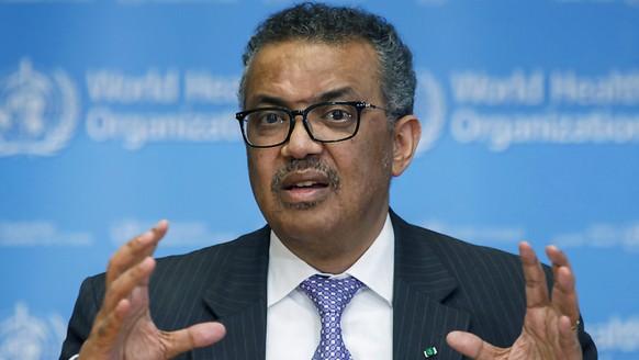 WHO-Generaldirektor Tedros Adhanom Ghebreyesus ruft zu mehr Tests auf das Coronavirus auf.