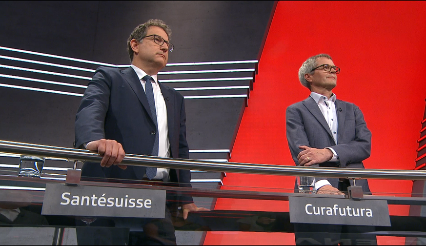 Werden sich nicht einig: Christoph Kilchenmann, stellvertretender Direktor Santésuisse, und Pius Zängerle, Direktor Curafutura.