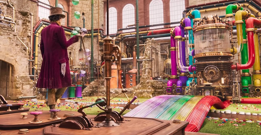 Timothee Chalamet USA. Timothee Chalamet in a scene from the CWarner Bros new film: Wonka 2023 . Plot: The story will focus specifically on a young Willy Wonka and how he met the Oompa-Loompas on one  ...