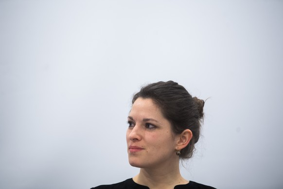 Die Co-Kandidatin fuer das SP-Parteipraesidium, Mattea Meyer, anlaesslich des ersten offiziellen Hearings, am Donnerstag, 5. März 2020, in Bellinzona. (KEYSTONE/Ti-Press/Samuel Golay)