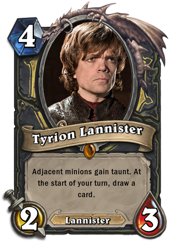 Spielt man Tyrion Lannister, werden zwei andere Karten zur Zielscheibe. 