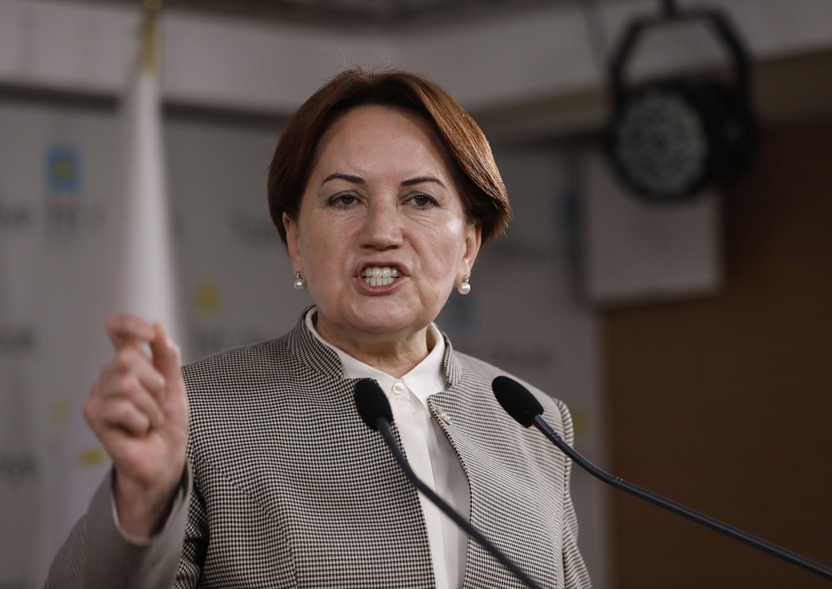 Meral Aksener, leader of Turkey's Iyi (Good) Party, and a candidate to run in the presidential contest against president Recep Tayyip Erdogan in a surprise snap election on June 24, speaks about  ...