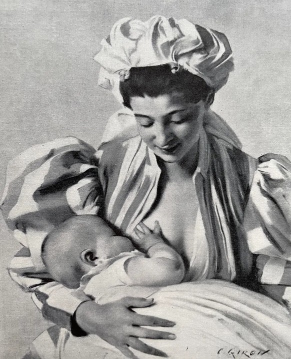 La nourrice von Giron: Die Kaiserin kaufte dieses Bild in Montreux-Territet, in der Nähe ihres Hotels.
