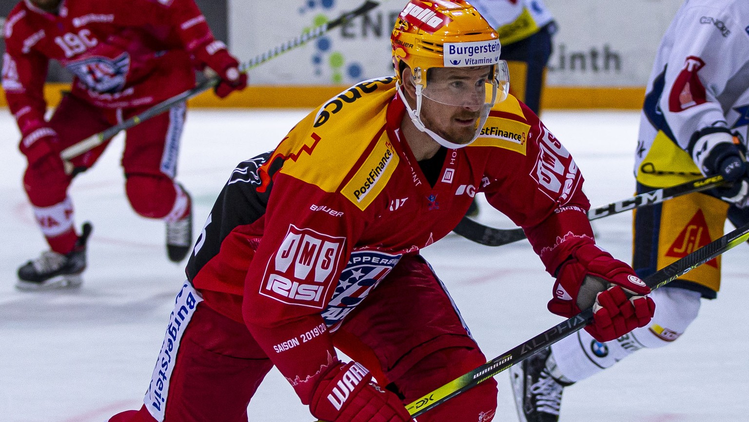 SC Rapperswil-Jona Lakers Stuermer Roman Cervenka waehrend dem Eishockey-Meisterschaftsspiel der National League zwischen den SC Rapperswil-Jona Lakers und dem EV Zug am Dienstag, 24. September 2019,  ...