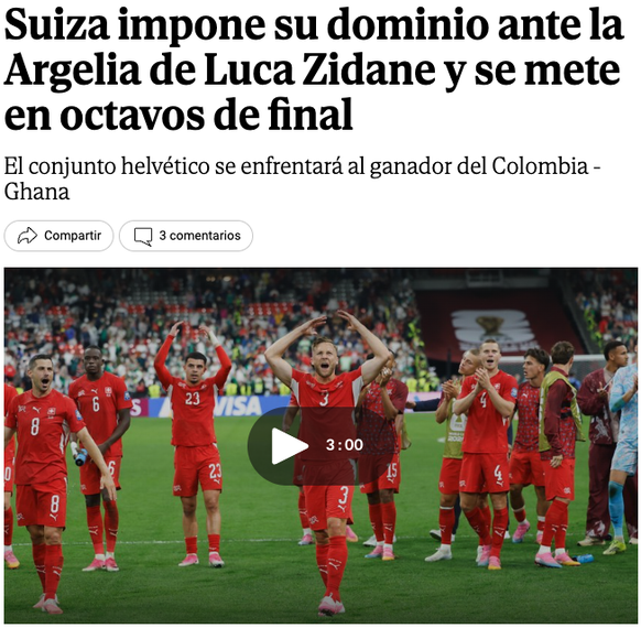 El Mundo Schweiz-Algerien