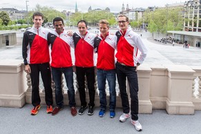 Röthlin wird an der EM nicht alleine sein. Es fehlt auf dem Bild Patrick Wieser.