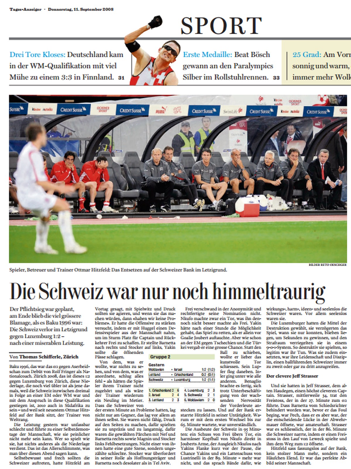 Reaktion Tages Anzeiger