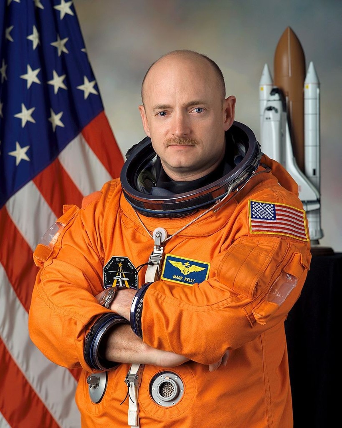 HOUSTON, TX - JANUARY 5: (FILE PHOTO) In this handout image provided by NASA, astronaut Mark E. Kelly poses for a photo January 5, 2005 in Houston, Texas. Mark E. Kelly's wife, U.S. Rep. Gabriell ...