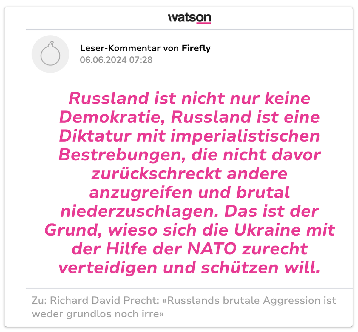 User-Kommentar