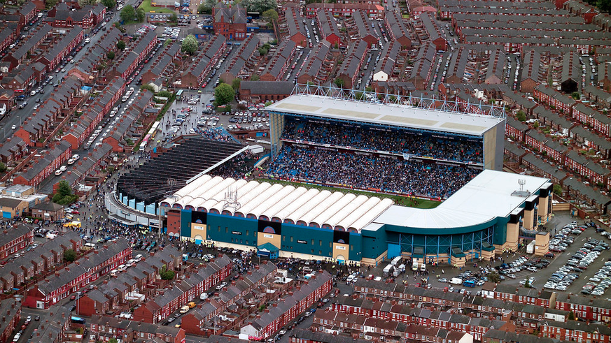 Manchester City&#039;s Maine Road stadium taken from the Force&#039;s helicopter minutes before the start of the final match before the club moved to its new home at Eastlands. The last match was play ...