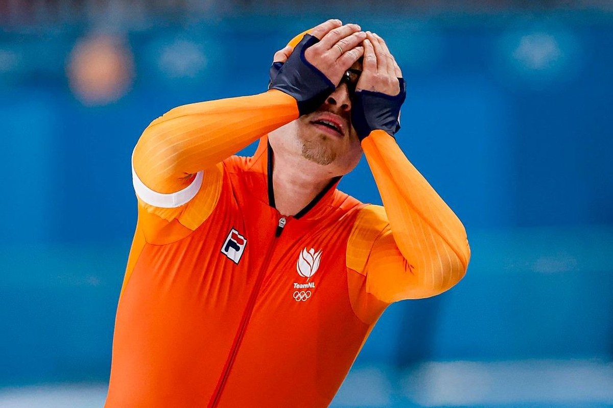 Milan, Italy - February 11: Joep Wennemars of the Netherlands looks exhausted after competing on the Speed Skating Men 1000m on day five of the Milano Cortina 2026 Winter Olympics at Milano Speed Skat ...