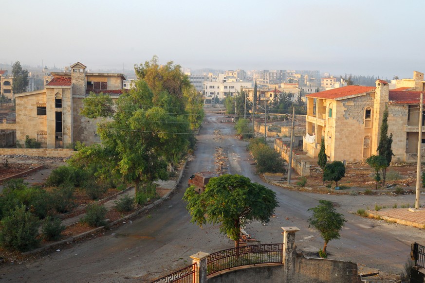 A general view shows Dahiyet al-Assad after rebel fighters took control of it, west Aleppo city, Syria October 29, 2016. REUTERS/Ammar Abdullah