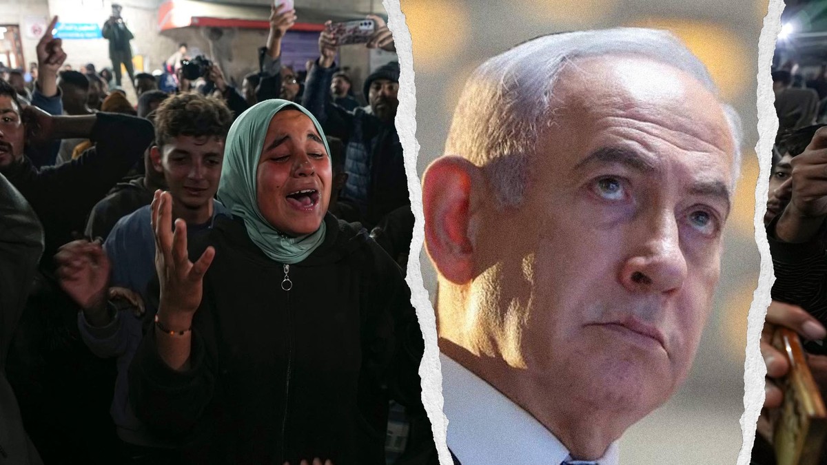 Scènes de joie et de soulagement, mercredi 15 janvier 2025 à Gaza. Le premier ministre israélien Benyamin Netanyahou.