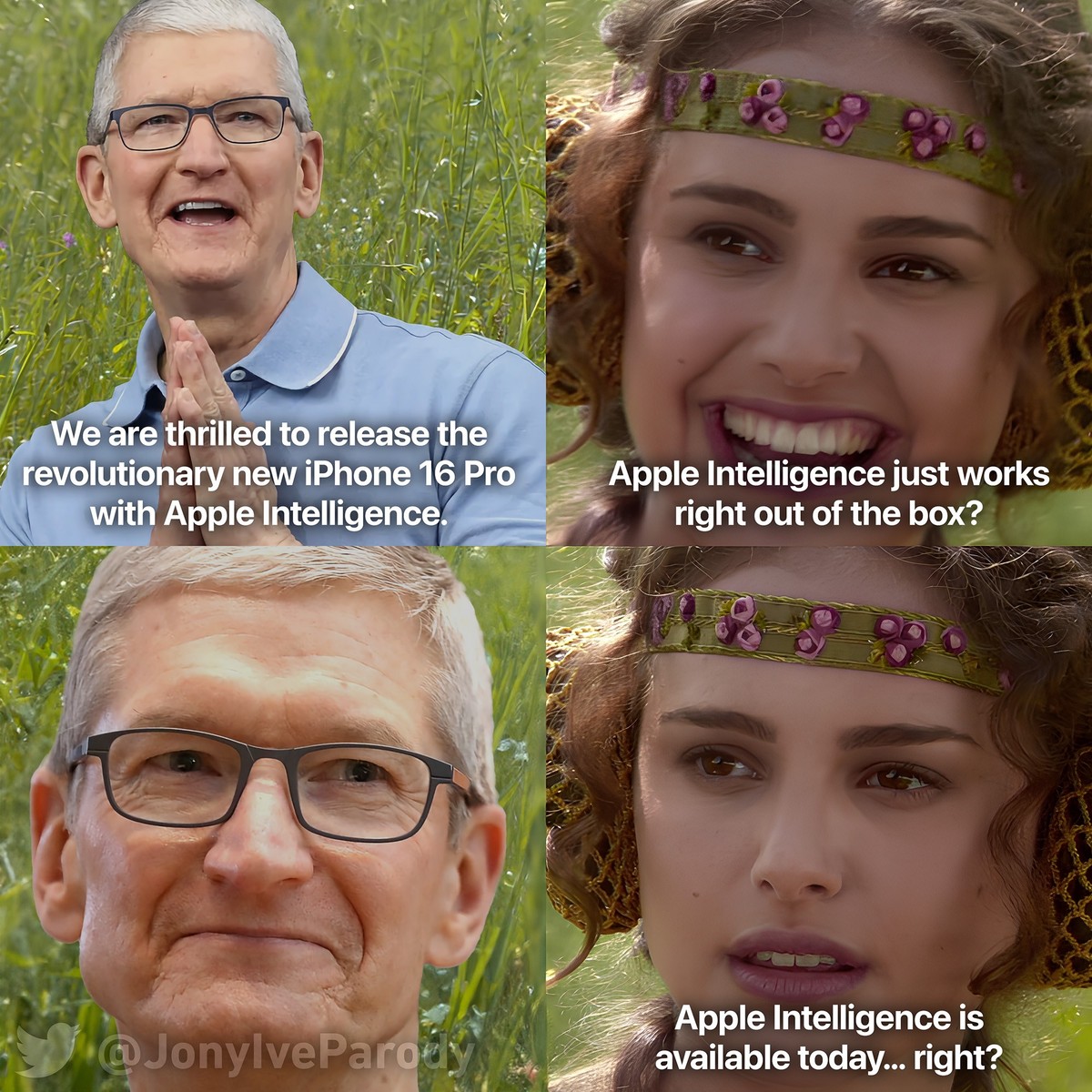 Apple-Meme zum iPhone 16